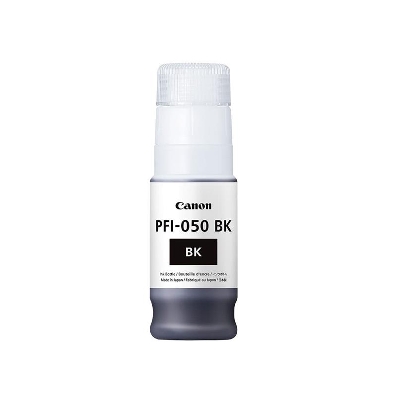 Product image for Canon PFI-050BK (5698C001) Black Original Ink Bottle - Small