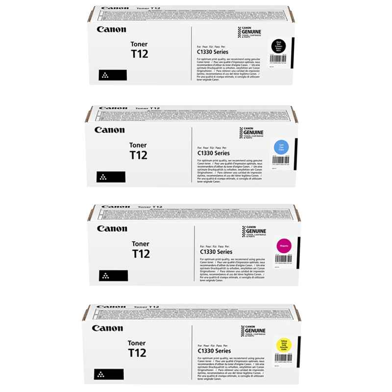 Product image for Canon T12 Full Set Original Laser Toner Cartridges - Small