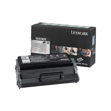Product image for Lexmark 12A7405 Black Original High Capacity Toner Cartridge - Small