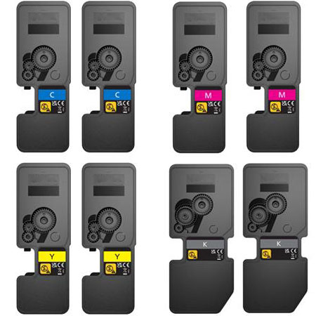 Product image for 999inks Compatible Multipack Kyocera TK-5430K/Y 2 Full Sets Laser Toner Cartridges - Small