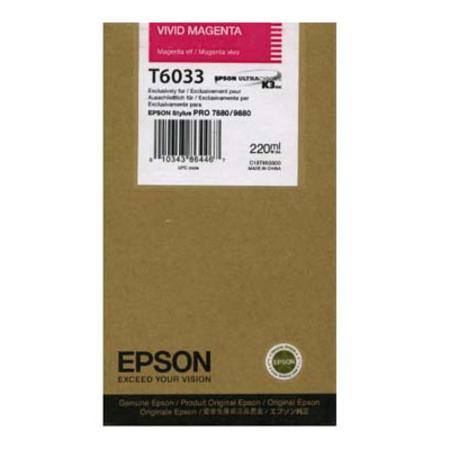 Product image for Epson T6033 Vivid Magenta Original High Capacity Ink Cartridge (T603300) - Small