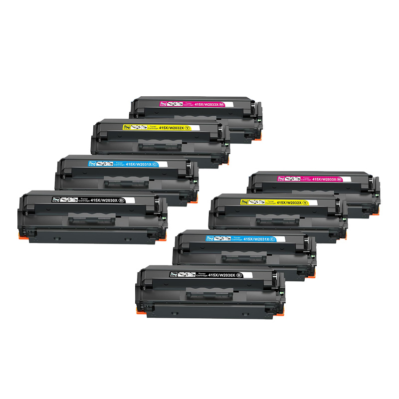 Product image for 999inks Compatible Multipack HP 415X 2 Full Sets High Capacity Toner Cartridges - Small