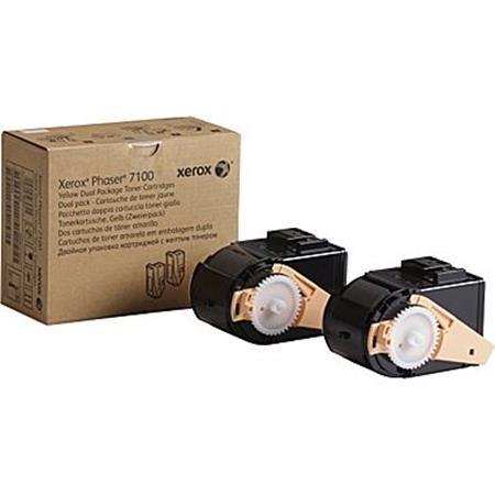 Product image for Xerox 106R02604 Original Yellow High Capacity Toner Cartridge - Twin Pack - Small
