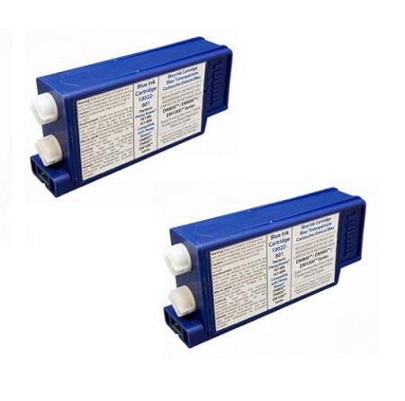 Product image for 999inks Compatible Twin Pack Pitney Bowes 767-8SB Blue Inkjet Printer Cartridges - Small