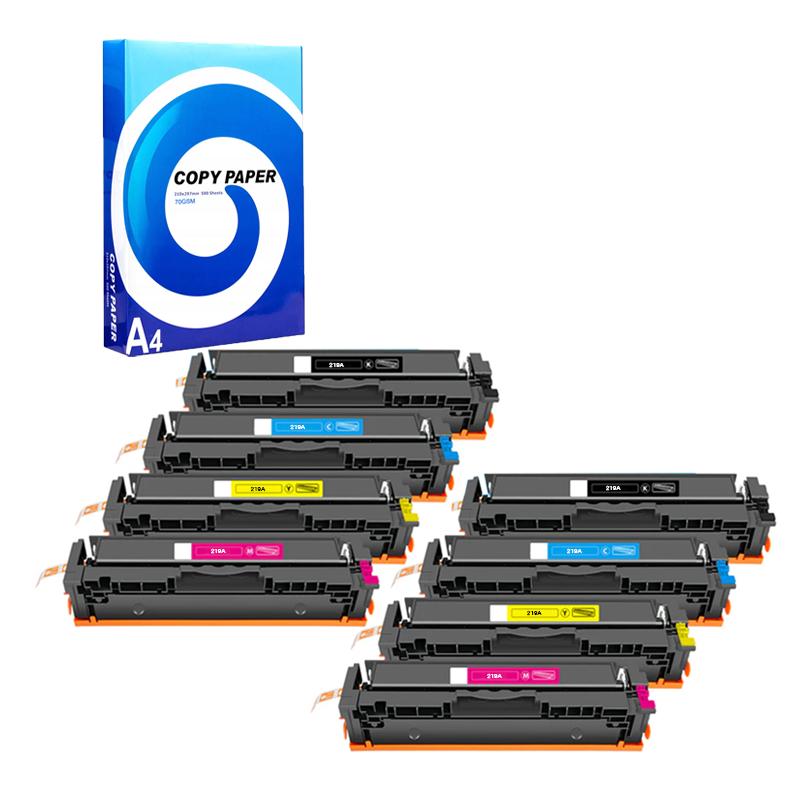 Product image for 999inks Compatible Multipack HP 219A 2 Full Sets Standard Capacity Laser Toner Cartridges + Free A4 Ream Paper - Small