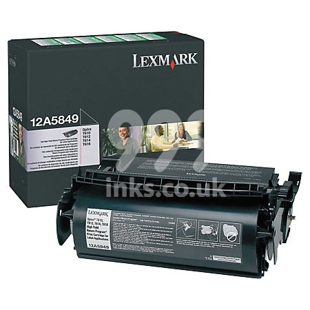 Product image for Lexmark 12A5849 Black Original Prebate High Capacity Label Toner Cartridge - Small