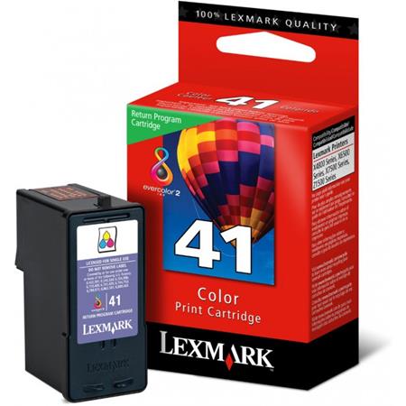 Product image for Lexmark No.41 Tri-Colour Original Return Programme Ink Cartridge (18Y0141E) - Small