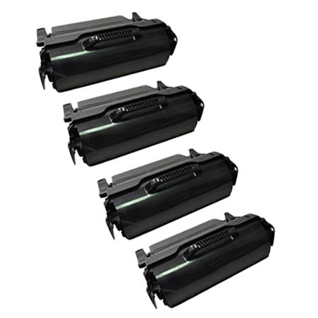 Product image for 999inks Compatible Quad Pack Lexmark T650A21E Black Laser Toner Cartridges - Small