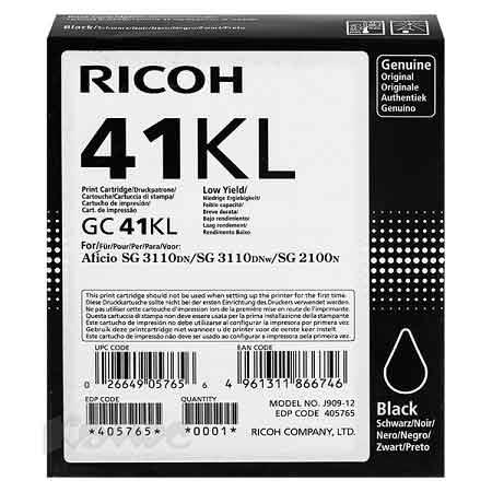 Product image for Ricoh 405765 Black Original Low Capacity Ink Cartridge - Small