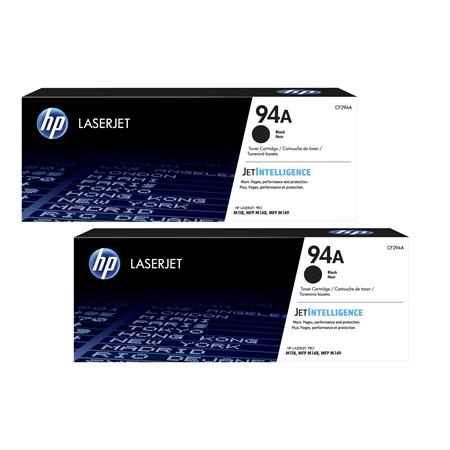 Product image for HP 94A/CF294A Black Original Standard Capacity Laser Toner Cartridge Twin Pack - Small