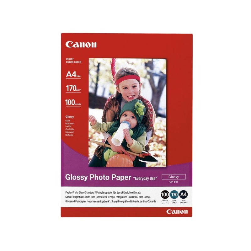Product image for Canon GP-501 (A4) Glossy Photo Paper 170g (100 Sheets) - Small