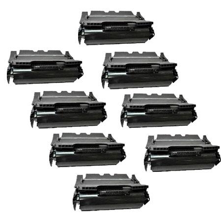 Product image for 999inks Compatible Eight Pack Lexmark X644H21E Black High Capacity Laser Toner Cartridges - Small