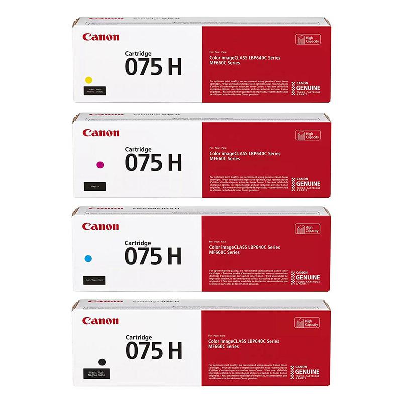 Product image for Canon 075H Full Set Original High Capacity Laser Toner Cartridges - Small