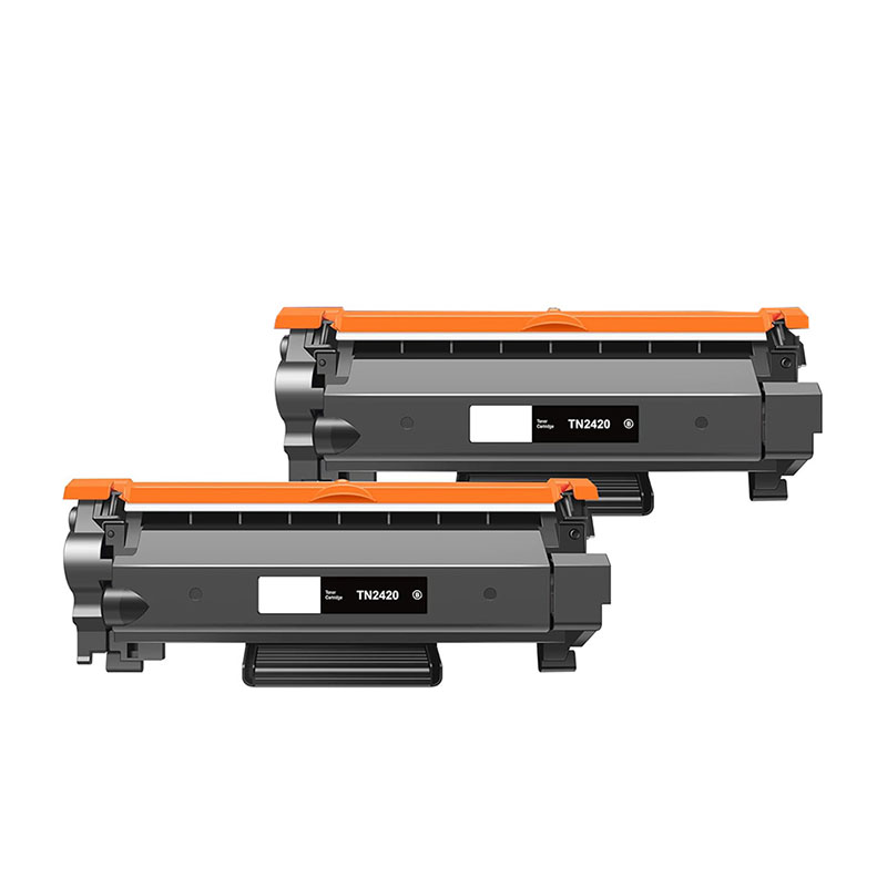 Product image for 999inks Compatible Twin Pack Brother TN2420 Black High Capacity Laser Toner Cartridges - Small