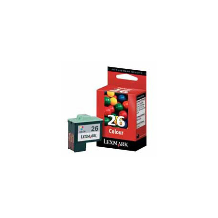 Product image for Lexmark No. 26 Colour Original Ink Cartridge - Small