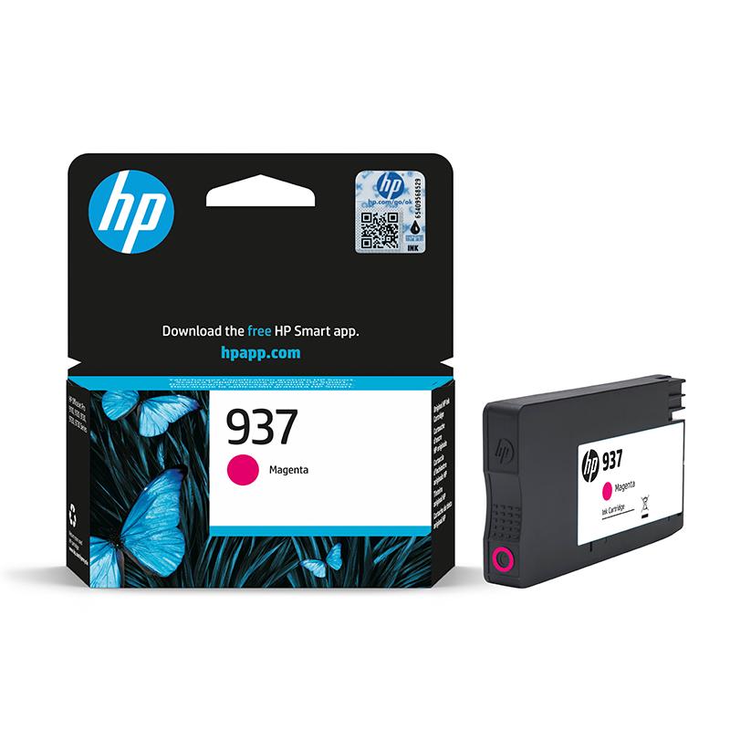 Product image for HP 937 (4S6W3NE) Magenta Original Standard Capacity Ink Cartridge - Small