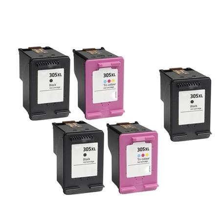 Product image for 999inks Compatible Multipack HP 305XL 2 Full Sets + 1 Extra Black Inkjet Printer Cartridges - Small