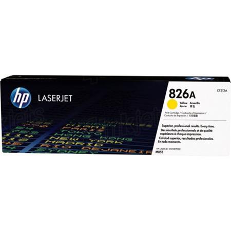 Product image for HP 826A (CF312A) Yellow Original Toner Cartridge - Small