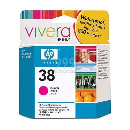 Product image for HP 38 Magenta Original Ink Cartridge (C9416A) - Small