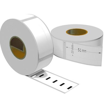 Product image for 999inks Compatible Dymo 11355 (S0722550) Label Tape (19mm x 51mm) Black on White - Small