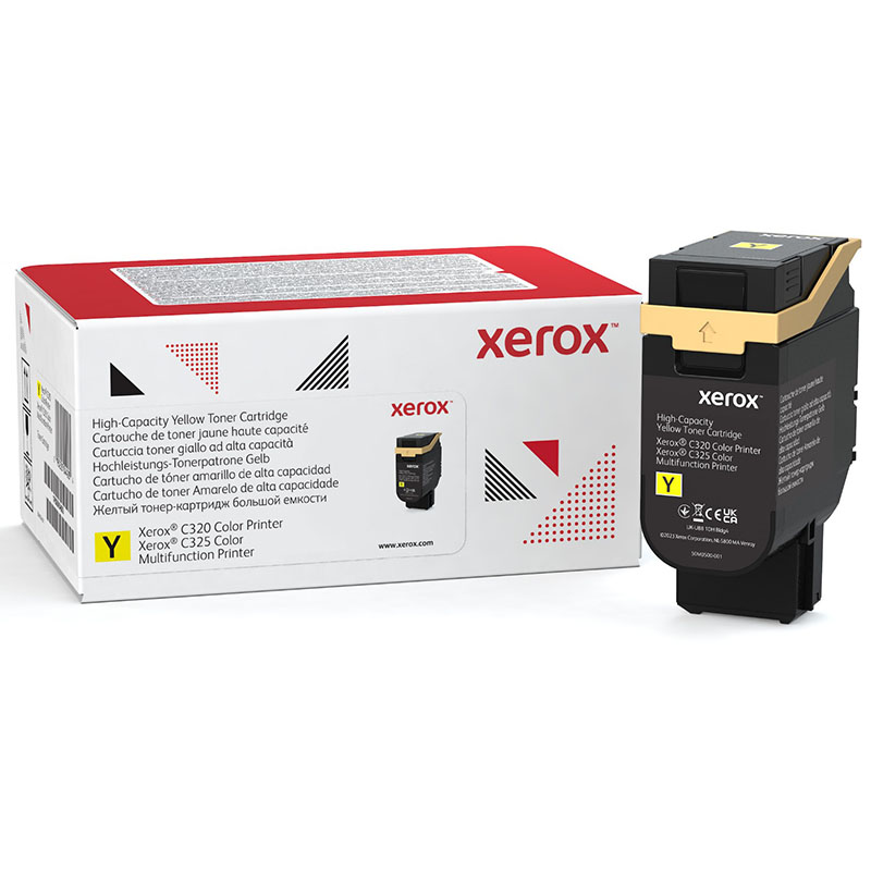 Product image for Xerox 006R04830 Yellow Original High Capacity Toner Cartridge - Small