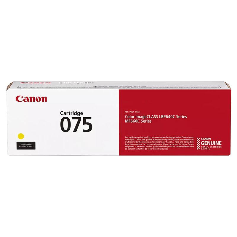 Product image for Canon 075 (6362C002) Yellow Original Standard Capacity Toner Cartridge - Small