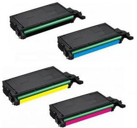 Product image for 999inks Compatible Multipack Samsung CLP-K660 1 Full Set High Capacity Laser Toner Cartridges - Small
