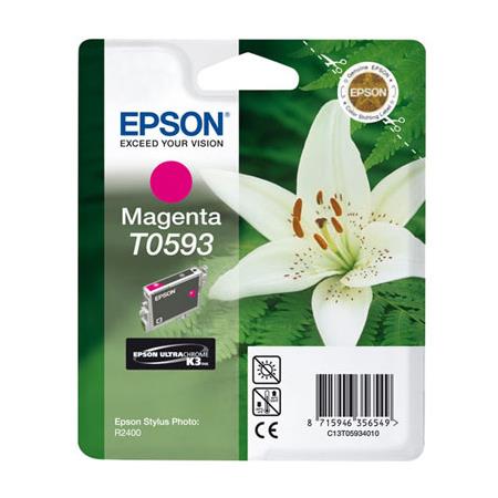 Product image for Epson T0593 Magenta Original Ink Cartridge (Lily) (T059340) - Small