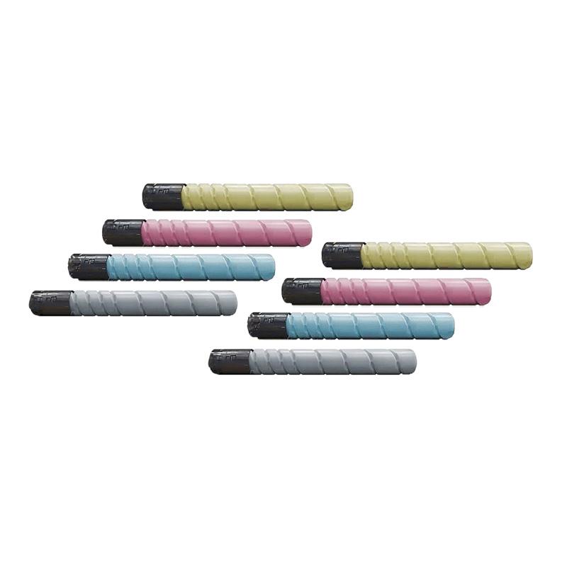 Product image for 999inks Compatible Multipack Konica Minolta TN221K/C/M/Y 2 Full Sets Laser Toner Cartridges - Small