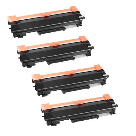 Product image for 999inks Compatible Quad Pack Brother TN2220XL Black Extra High Capacity Toner Cartridges - Small