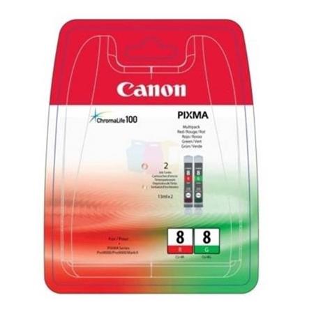 Product image for Canon CLI-8 R/G Original Multipack Ink Cartridges - Small