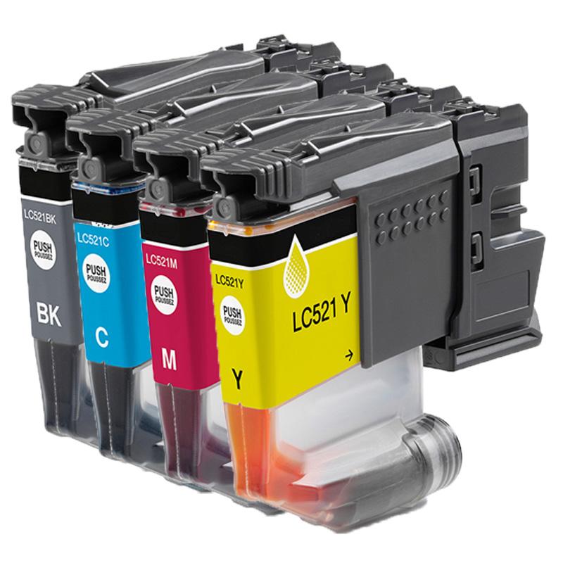 Product image for 999inks Compatible Multipack Brother LC521 1 Full Set Inkjet Printer Cartridges - Small