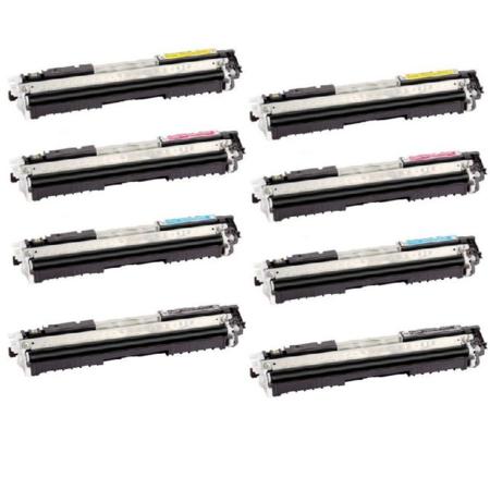 Product image for 999inks Compatible Multipack Canon 729BK/C/M/Y 2 Full Sets Laser Toner Cartridges - Small