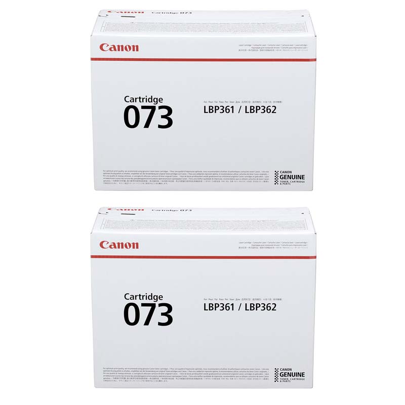 Product image for Canon 073 Black Standard Capacity Original Laser Toner Cartridge Twin Pack - Small