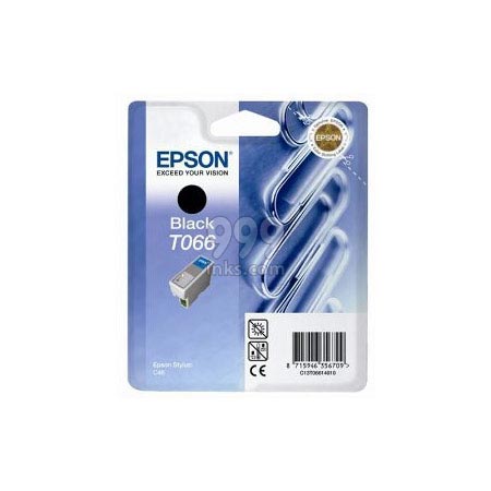 Product image for Epson T066 Black Original Ink Cartridge (Paperclip) (T066140) - Small