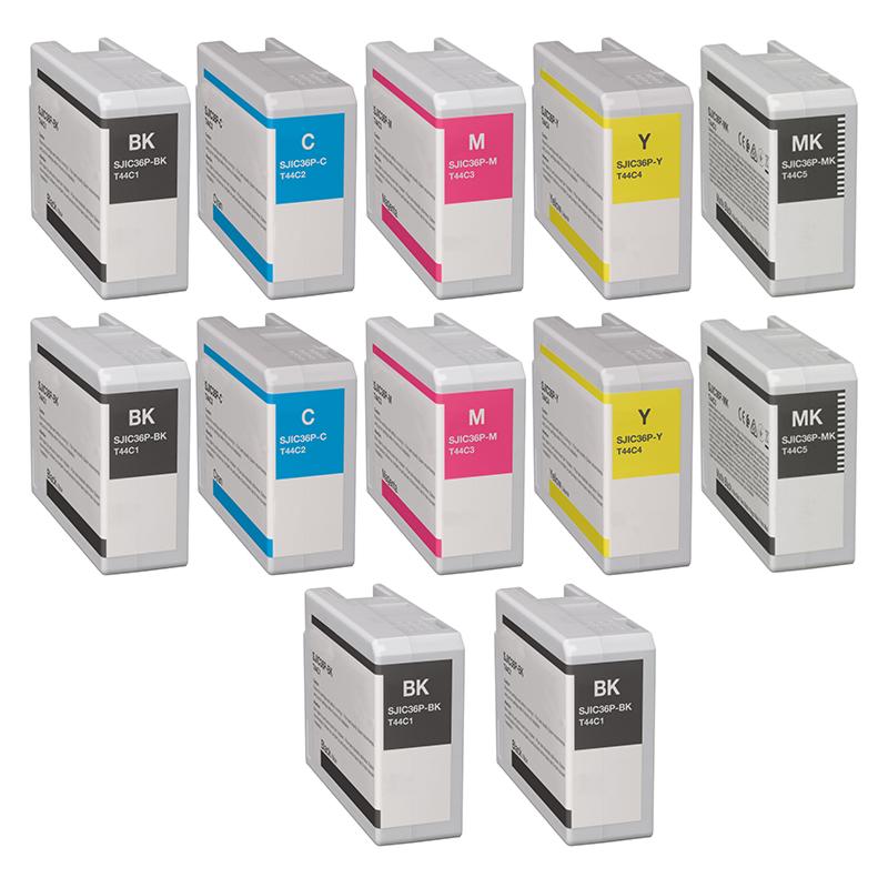Product image for 999inks Compatible Multipack Epson SJIC36P 2 Full Sets + 2 FREE BLACK Full Set Inkjet Printer Cartridges - Small