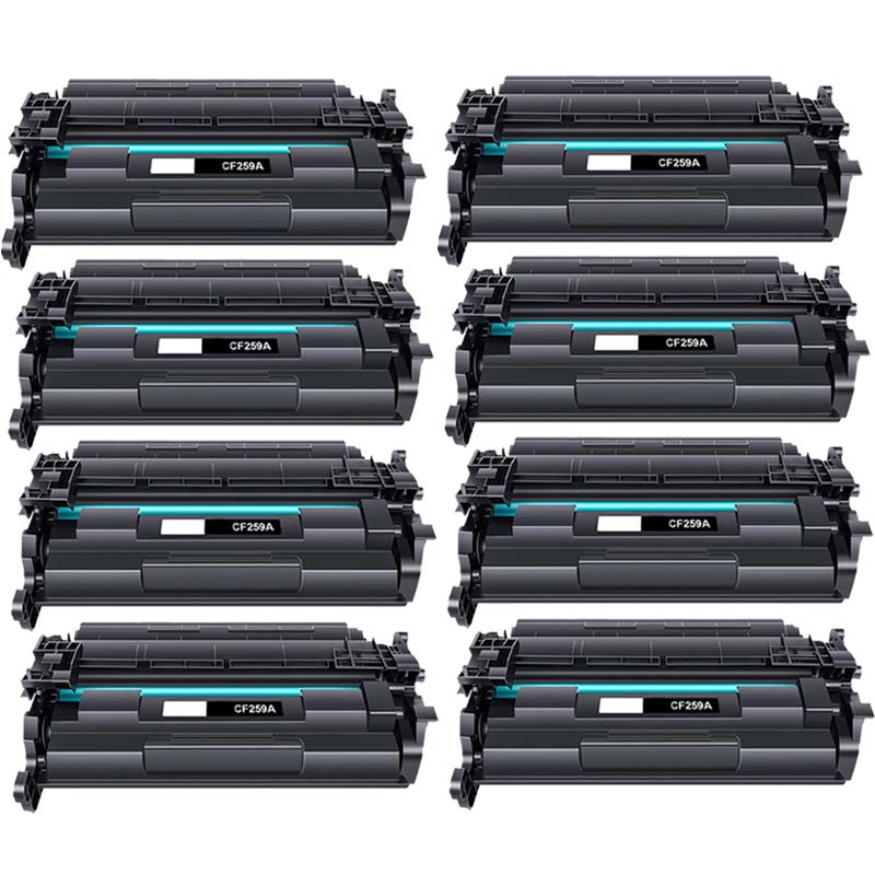 Product image for 999inks Compatible Eight Pack HP 59A Black Standard Capacity Laser Toner Cartridges - Small