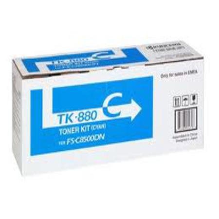 Product image for Kyocera TK-880C Original Cyan Toner Cartridge - Small