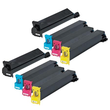 Product image for 999inks Compatible Multipack Konica Minolta TN312K/C 2 Full Sets Laser Toner Cartridges - Small