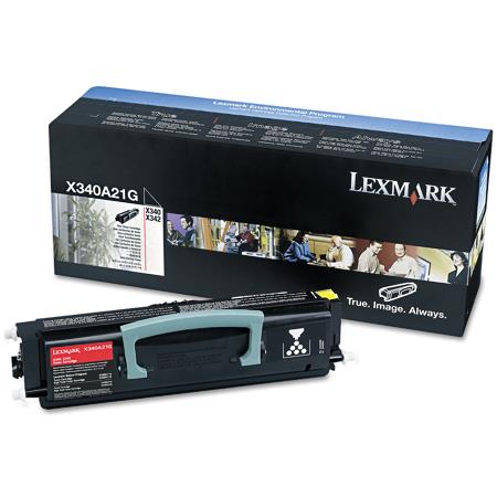 Product image for Lexmark X340A21G Black Original Toner Cartridge - Small