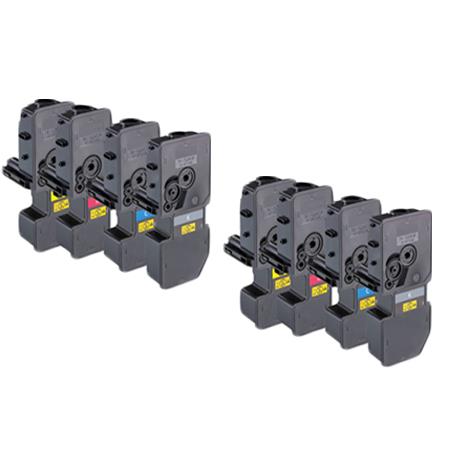 Product image for 999inks Compatible Multipack Kyocera TK-5240K/Y 2 Full Sets Laser Toner Cartridges - Small