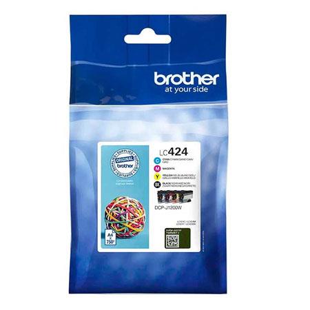 Product image for Brother LC424VAL BK/C/M/Y Original Multipack Ink Cartridges - Small