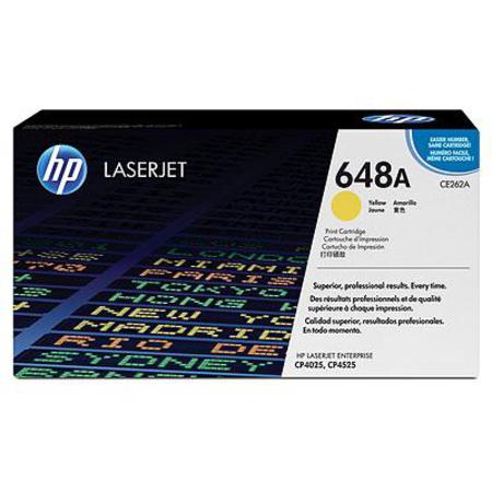 Product image for HP 648A Yellow Original Toner Cartridge (CE262A) - Small