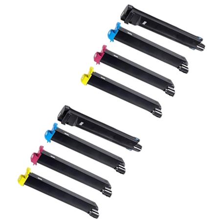 Product image for 999inks Compatible Multipack Konica Minolta TN214K/Y 2 Full Sets Laser Toner Cartridges - Small