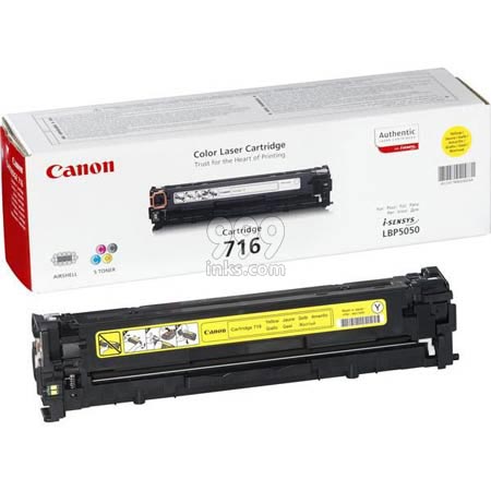 Product image for Canon 716 Yellow Original Laser Toner Cartridge - Small