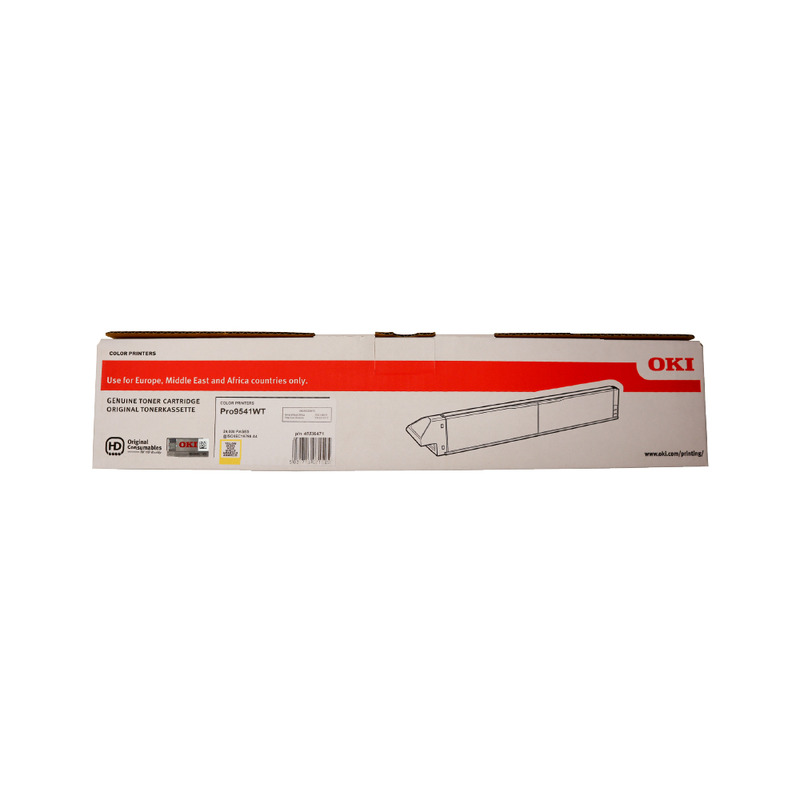 Product image for OKI 45536471 Yellow Original Standard Capacity Toner Cartridge - Small