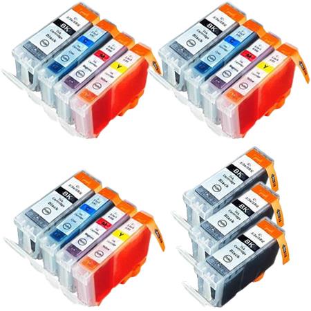 Product image for 999inks Compatible Multipack Canon BCI-3eK/C/M/Y 3 Full Sets + 3 FREE Black Inkjet Printer Cartridges - Small