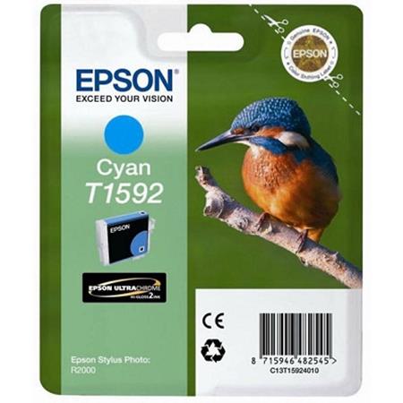 Product image for Epson T1592 Cyan Original Ink Cartridge (Kingfisher) - Small