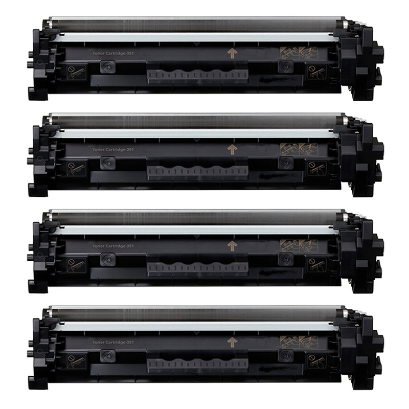 Product image for 999inks Compatible Quad Pack Canon 051 Black Standard Capacity Laser Toner Cartridges - Small