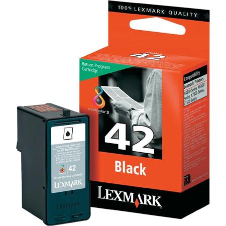 Product image for Lexmark No.42 Black Original  Return Programme Ink Cartridge (18Y0142E) - Small